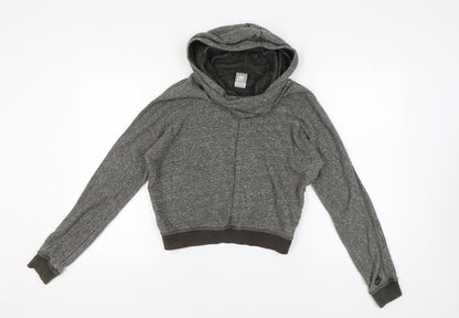 Nike Women's Grey Hoodie - Size S, Hooded, Activewear