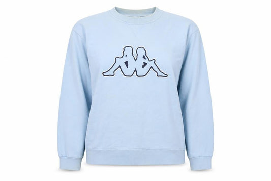 Front view of Kappa Blue unisex medium pullover sweatshirt