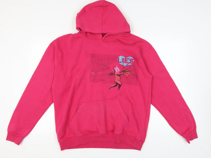 Little White Lies Pink XL Unisex Pullover Hoodie