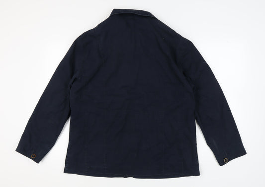 Mens UK Size XL Marks and Spencer Blue Overcoat