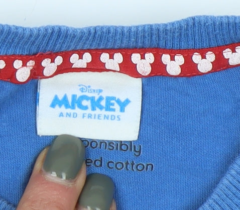 Disney Mickey Mouse Blue T-Shirt 3 Years Unisex Kids