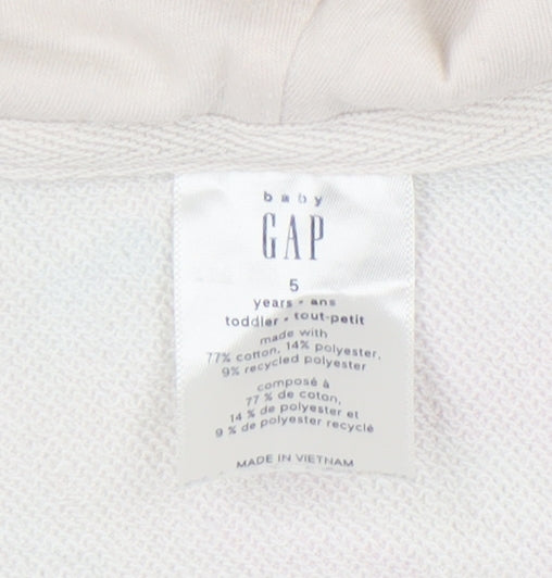 Gap Girls Multicoloured Full Zip Hoodie, Size 5 Years
