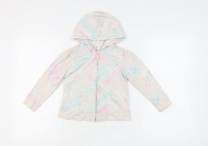 Gap Girls Multicoloured Full Zip Hoodie, Size 5 Years