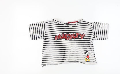 Disney at Primark Girls Mickey Mouse Cropped T-Shirt 13-14 Years