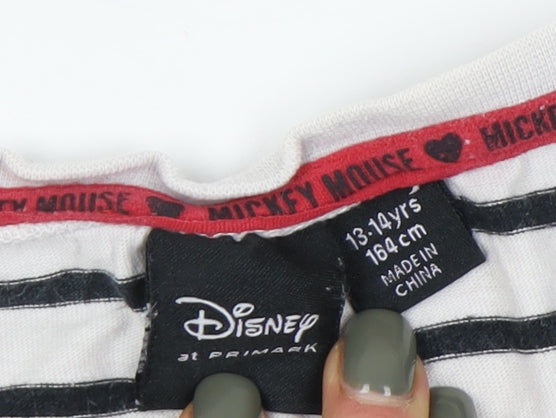 Disney at Primark Girls Mickey Mouse Cropped T-Shirt 13-14 Years