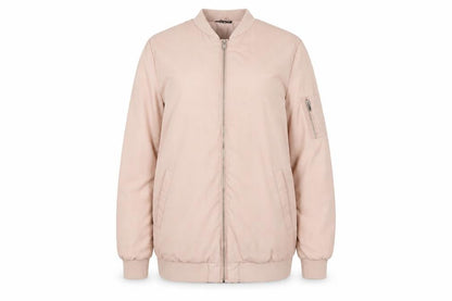 Womens UK Size 12 Miss Selfridge Beige Bomber Jacket