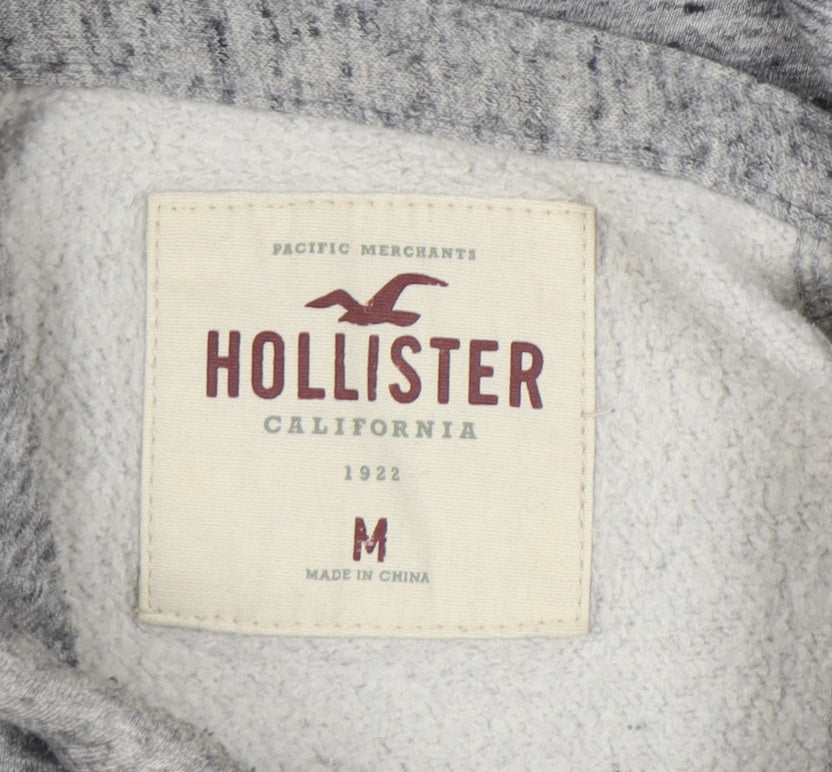 Hollister Women's Grey Pullover Hoodie, Size M, Casual Wear
