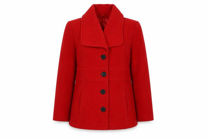 Womens UK Size 10 Laura Ashley Red Overcoat