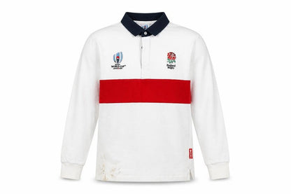 Boys Rugby World Cup Polo, White, 11-12 Years, Cotton