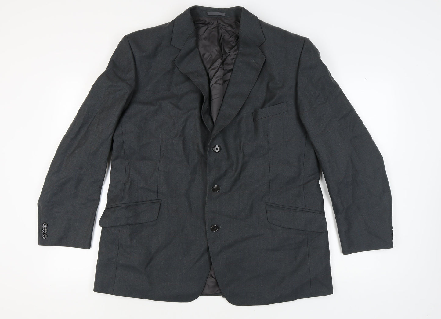 Mens UK Size 46 Magee Regular Black Suit Jacket