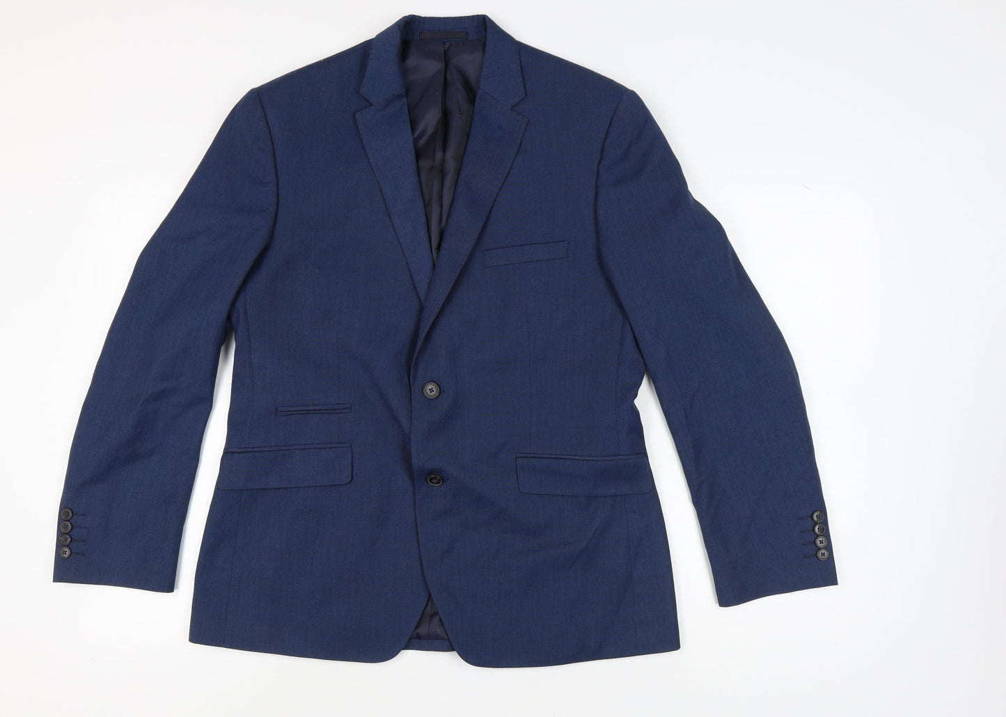 Mens UK Size 42 Burton Regular Blue Suit Jacket