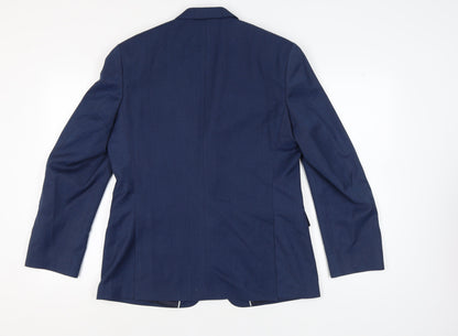 Mens UK Size 42 Burton Regular Blue Suit Jacket