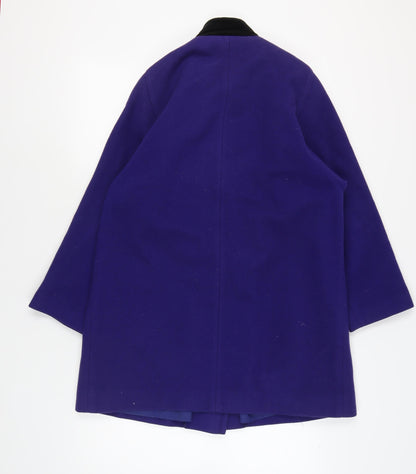C&A Women's Purple Wool Mid-Length Coat Size 12