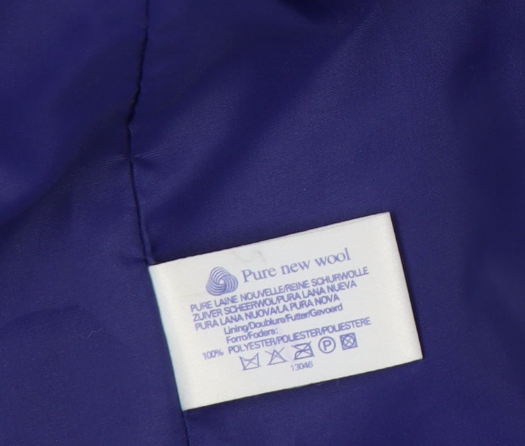 C&A Women's Purple Wool Mid-Length Coat Size 12