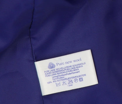 C&A Women's Purple Wool Mid-Length Coat Size 12