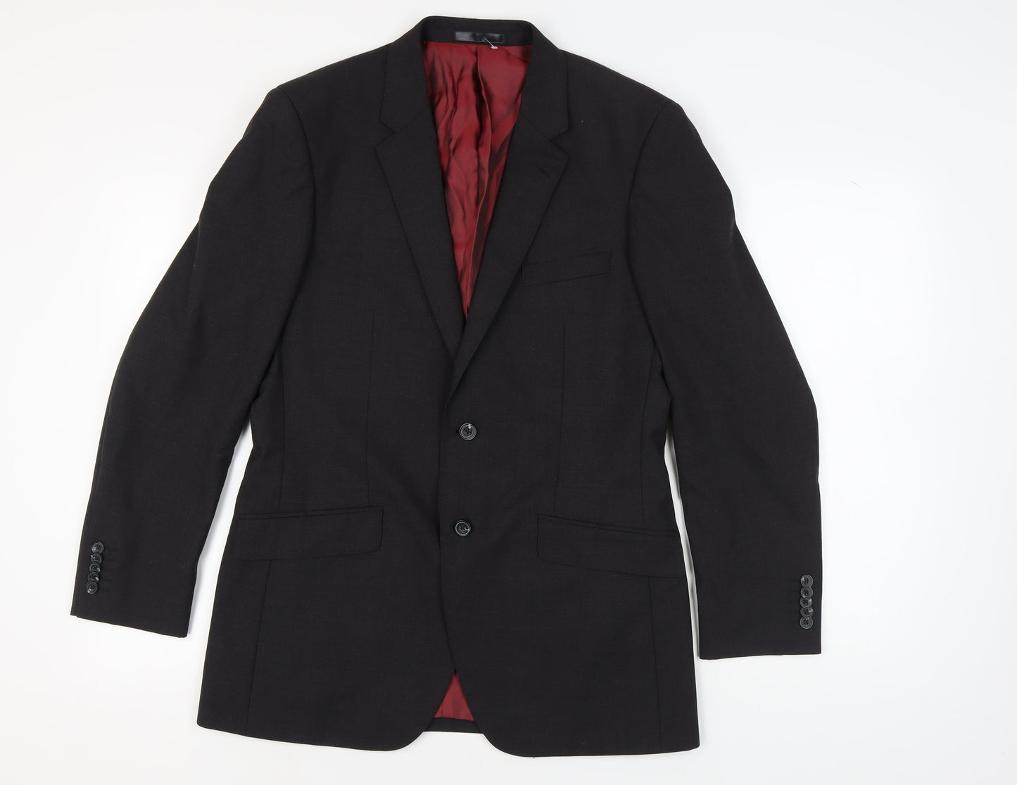 Mens UK Size 40 T.M.Lewin Regular Black Suit Jacket