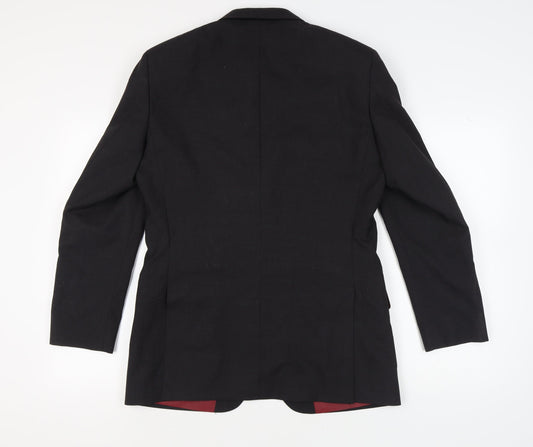 Mens UK Size 40 T.M.Lewin Regular Black Suit Jacket
