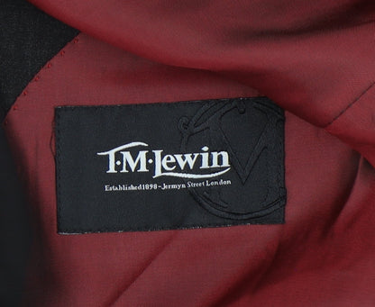 Mens UK Size 40 T.M.Lewin Regular Black Suit Jacket