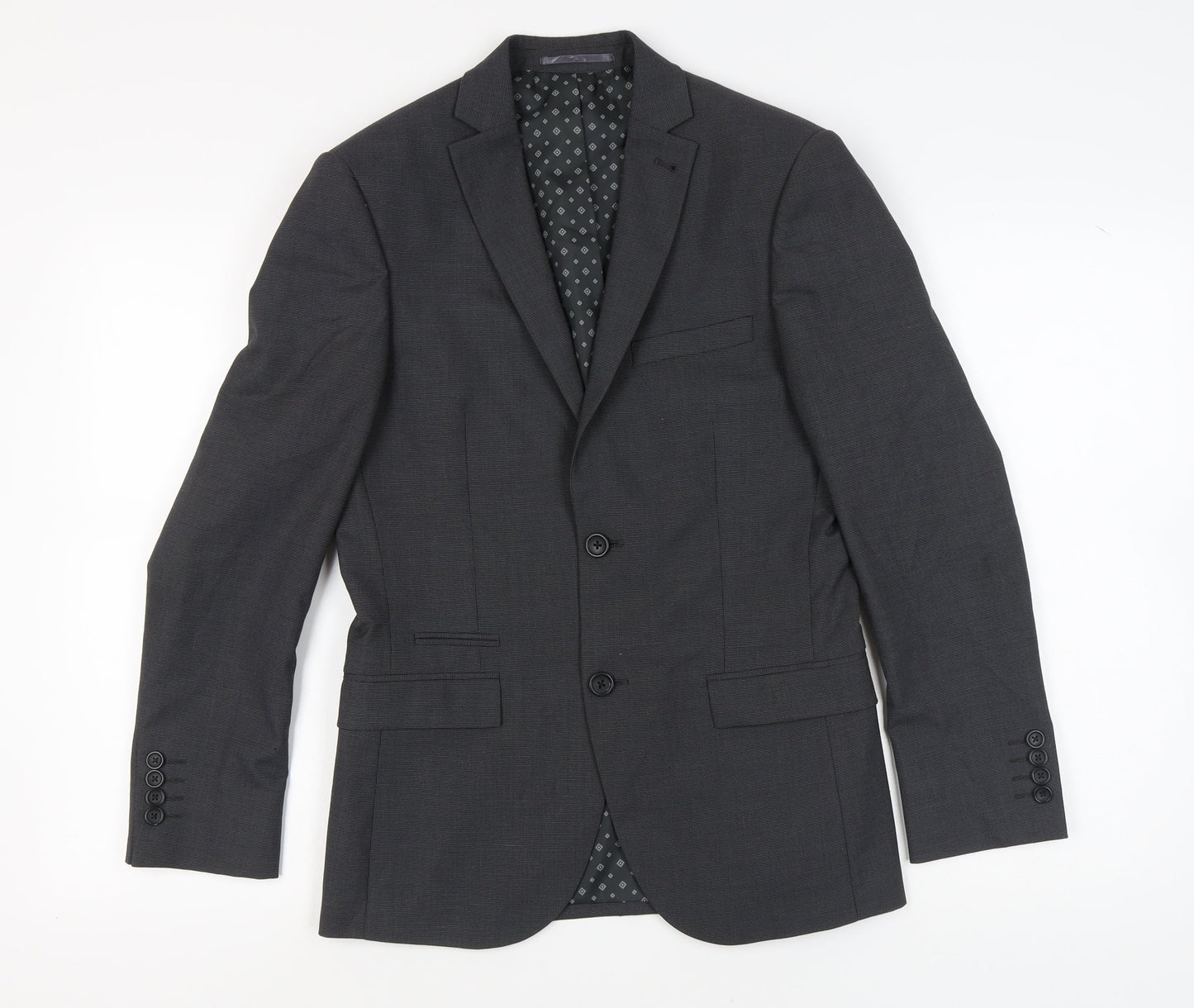 Mens UK Size 36 NEXT Regular Grey Suit Jacket