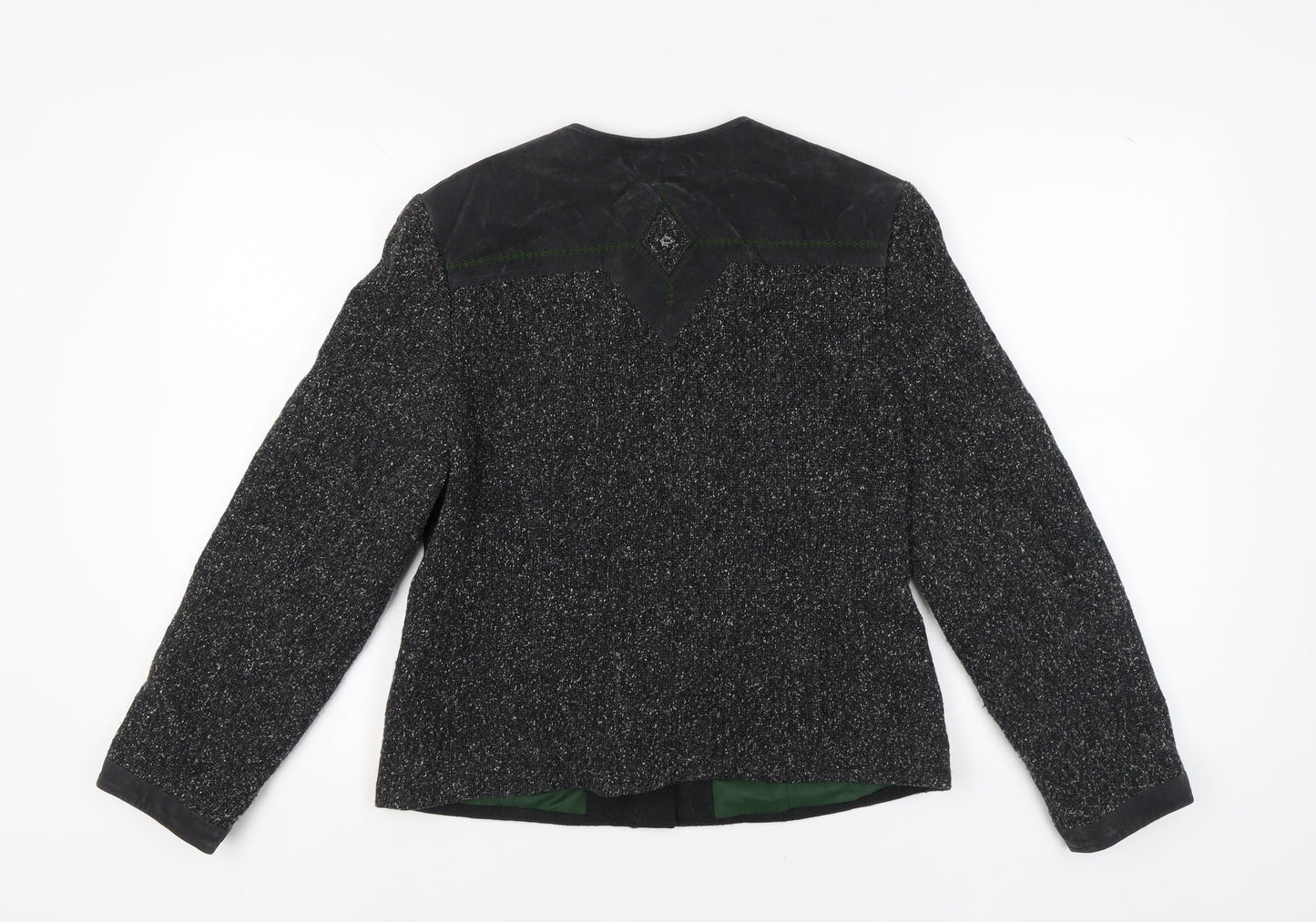 MEICO Women’s Black Size 12 Tweed Blazer, Business Casual