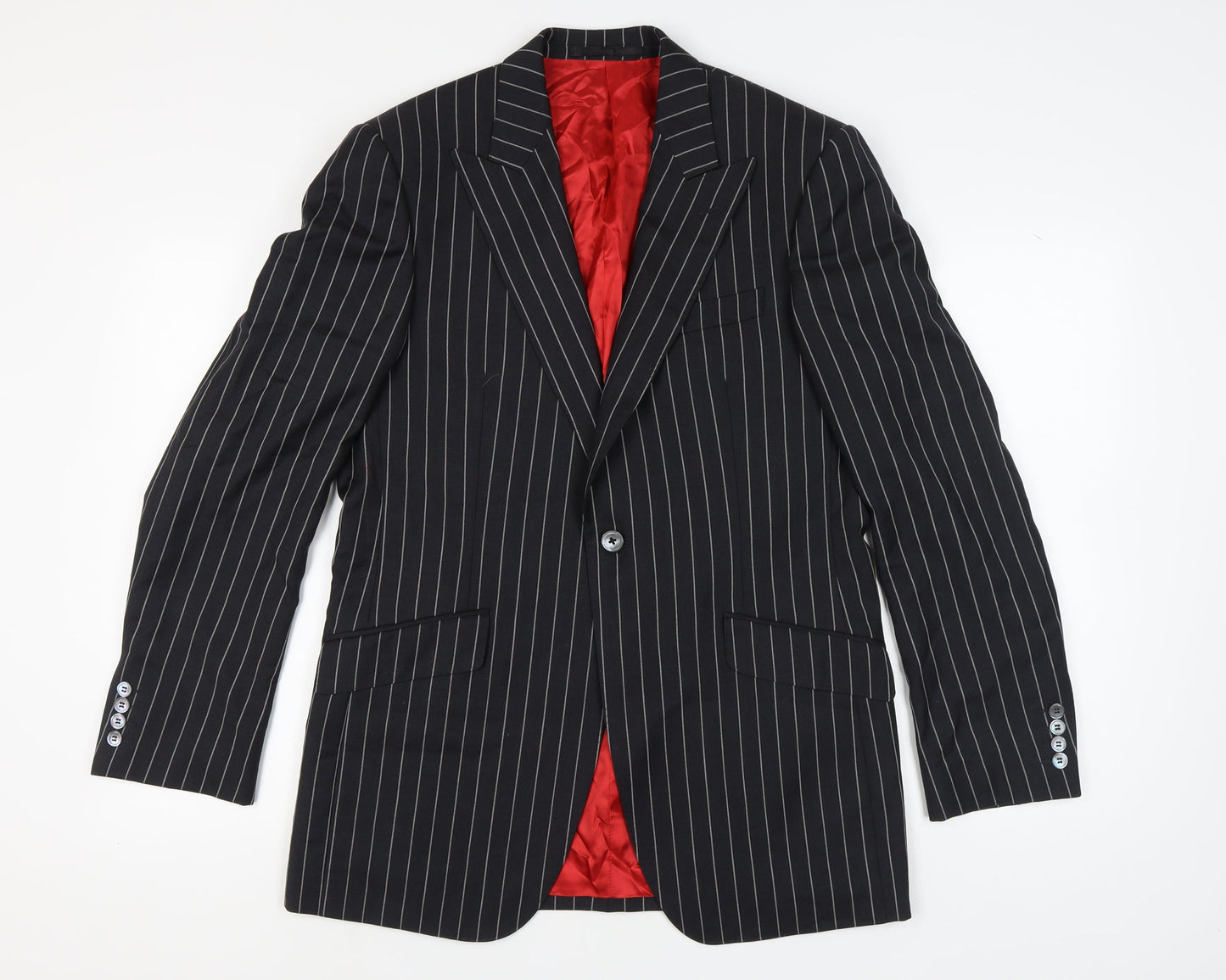 Mens UK Size 40 Marks and Spencer Regular Black Suit Jacket