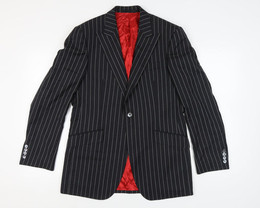 Mens UK Size 40 Marks and Spencer Regular Black Suit Jacket