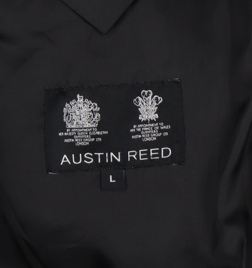 Austin Reed Men's Black Wool Military Jacket L