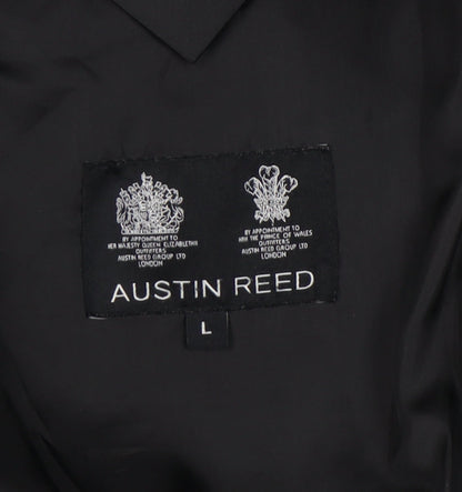 Austin Reed Men's Black Wool Military Jacket L