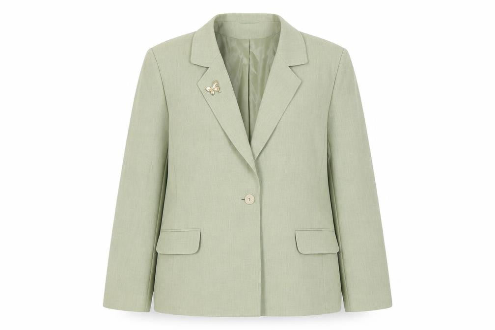 Womens UK Size 14 Eastex Regular Green Blazer