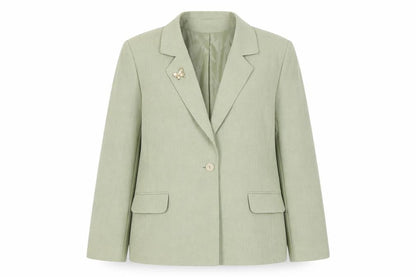 Womens UK Size 14 Eastex Regular Green Blazer