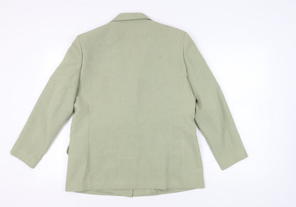 Eastex Women's Green Blazer, Size 14, Lined, Excellent