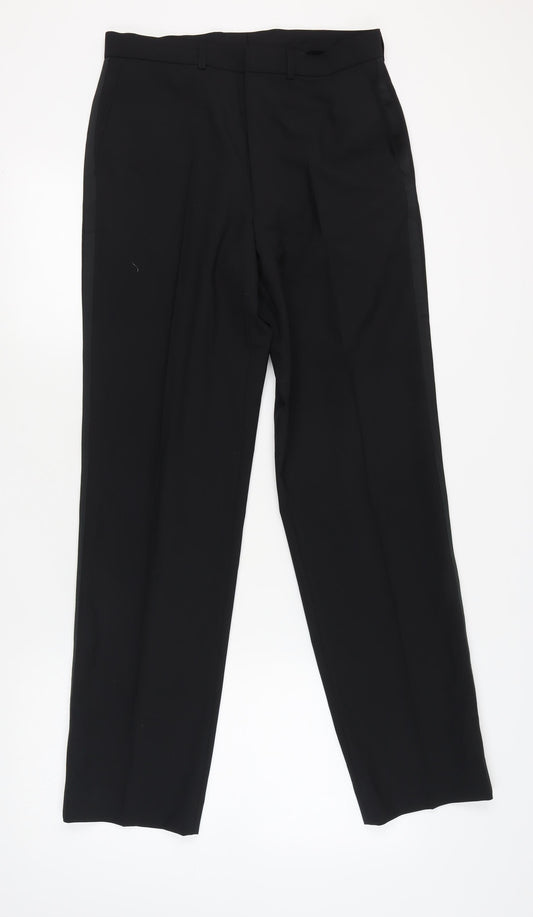 Marks and Spencer Men's Black Dress Pants 32