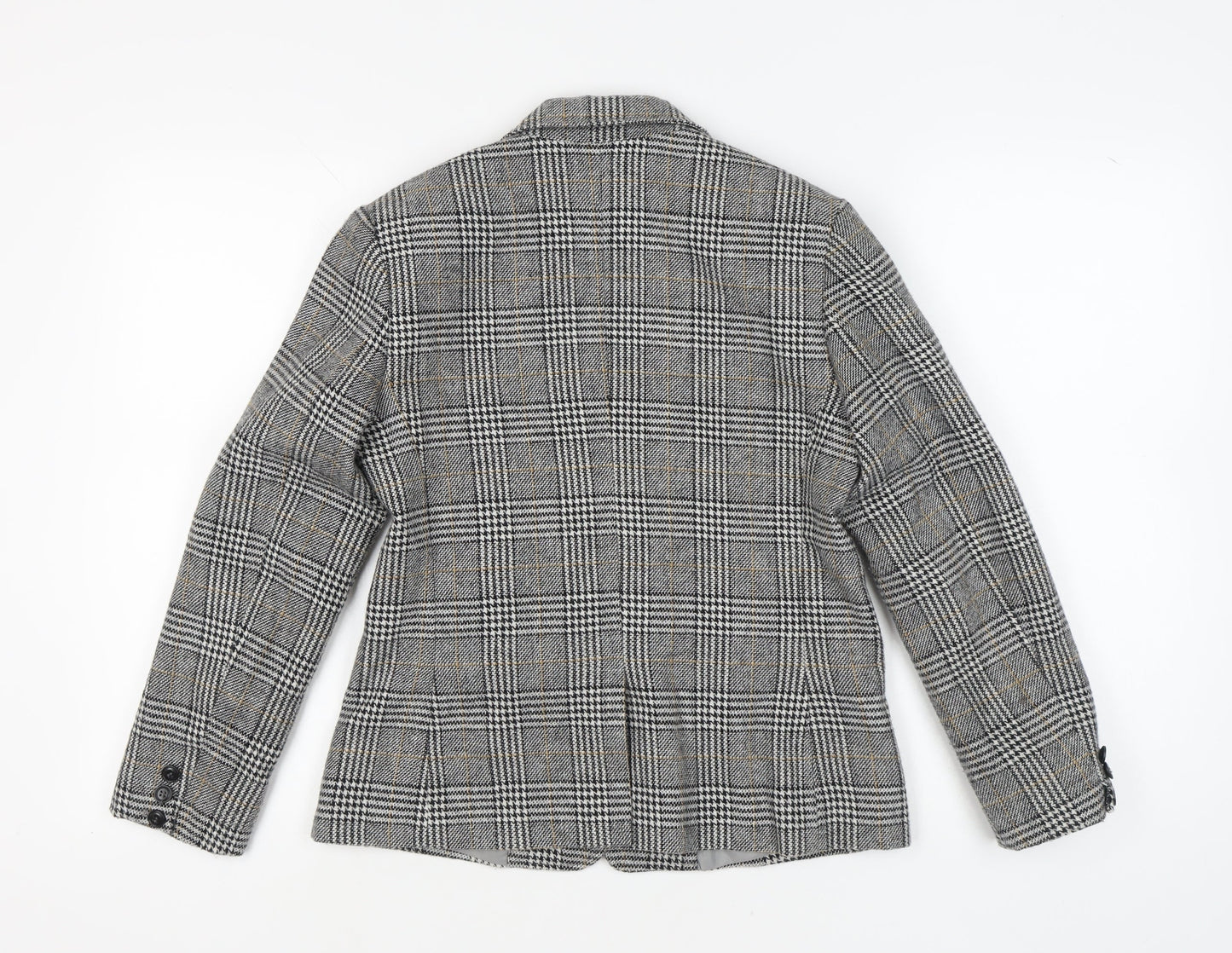 Marks and Spencer Women's Grey Check Blazer Size 10