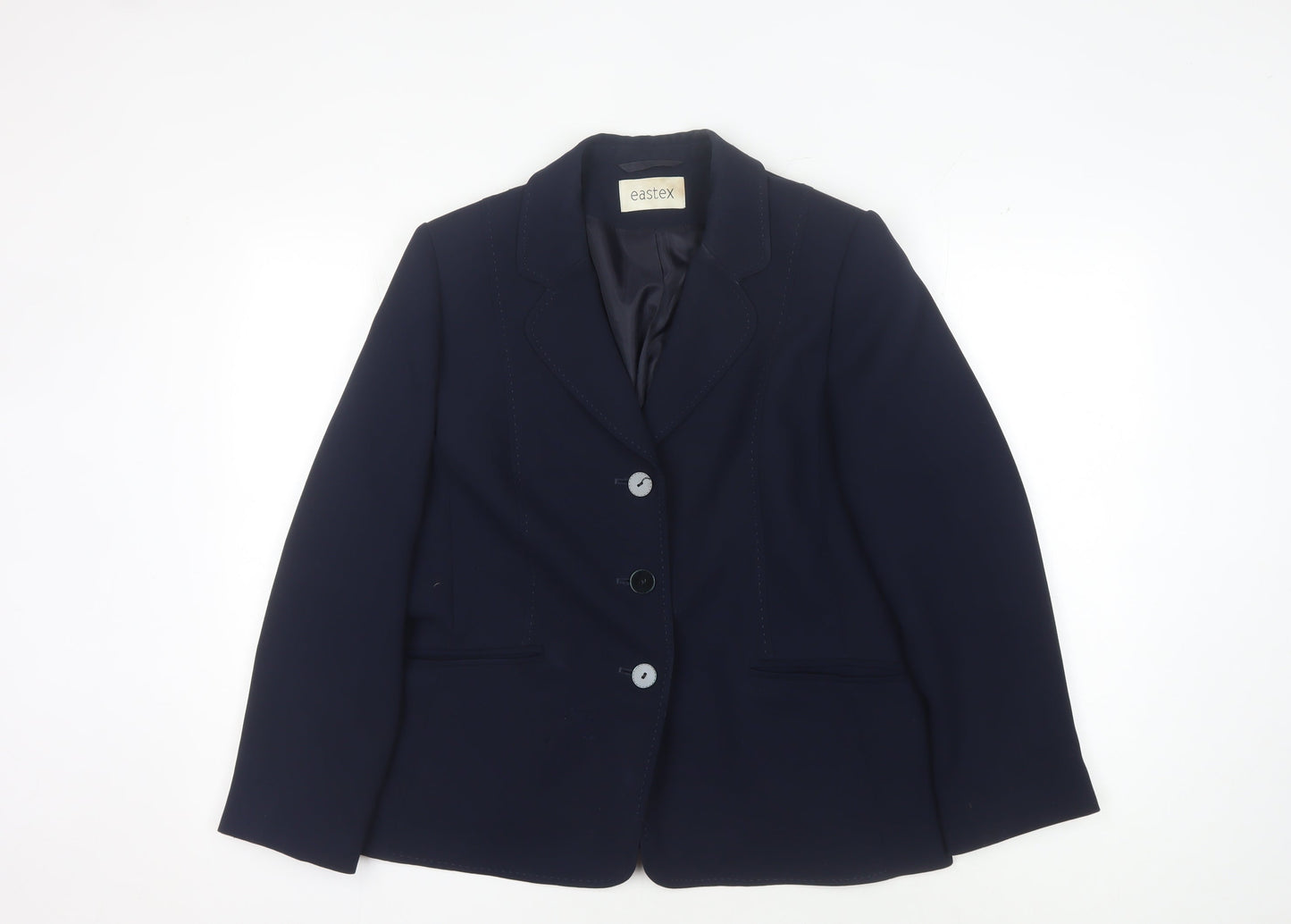 Eastex Women's Blue Blazer Size 14 Classic Business