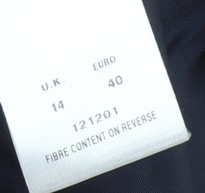 Eastex Women's Blue Blazer Size 14 Classic Business