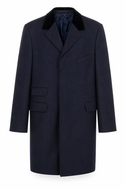 Baron of Piccadilly Men's Blue Blazer 38L Wool