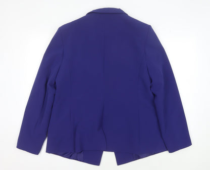 Dorothy Perkins Women's Purple Blazer Size 16 Regular