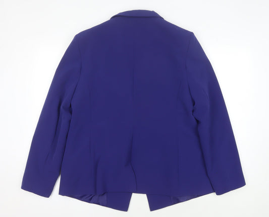 Dorothy Perkins Women's Purple Blazer Size 16 Regular