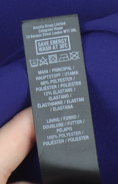 Dorothy Perkins Women's Purple Blazer Size 16 Regular