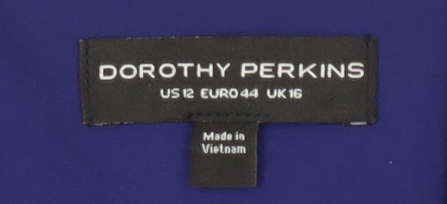 Dorothy Perkins Women's Purple Blazer Size 16 Regular