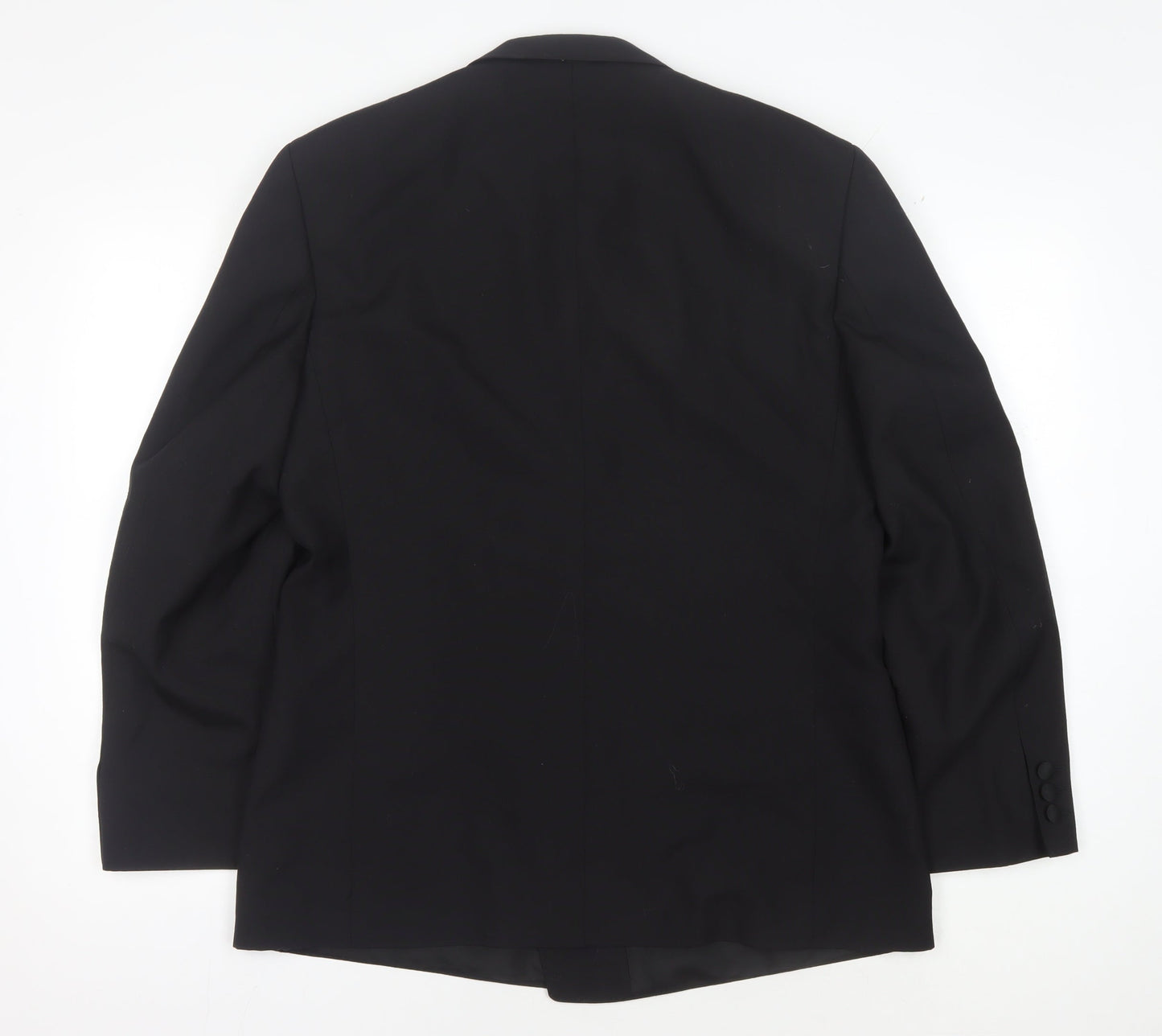 Leithäuser Men's Black Double-Breasted Tuxedo Blazer, 40 Short, Formal