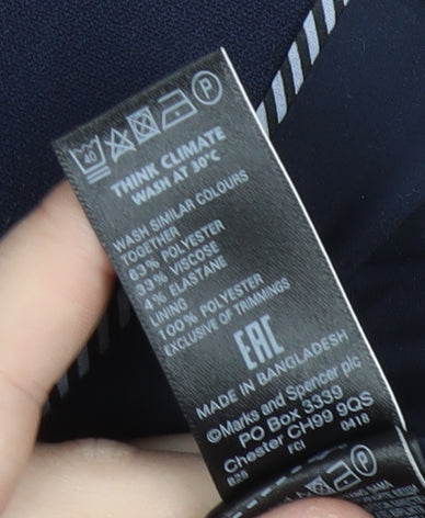 Marks and Spencer Women's Blue Blazer Size 16