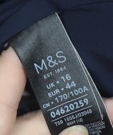 Marks and Spencer Women's Blue Blazer Size 16