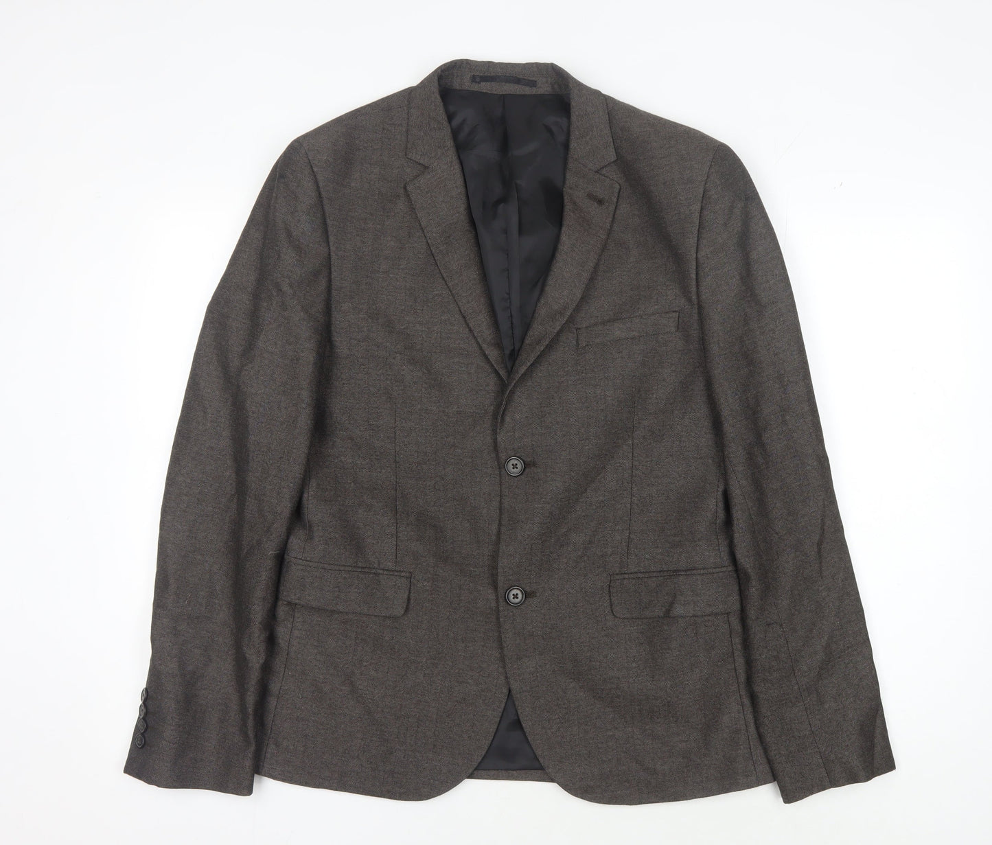 Refectory Men's Brown Wool Blazer, Size 40R, Classic Style