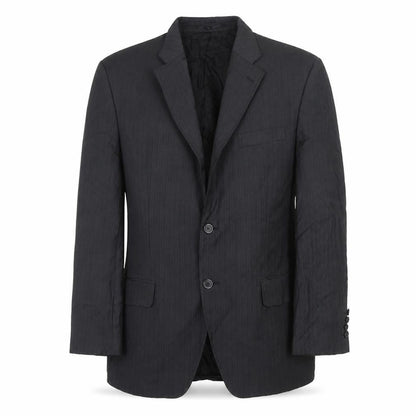 Cerruti Men's Black Short Blazer 40S Striped