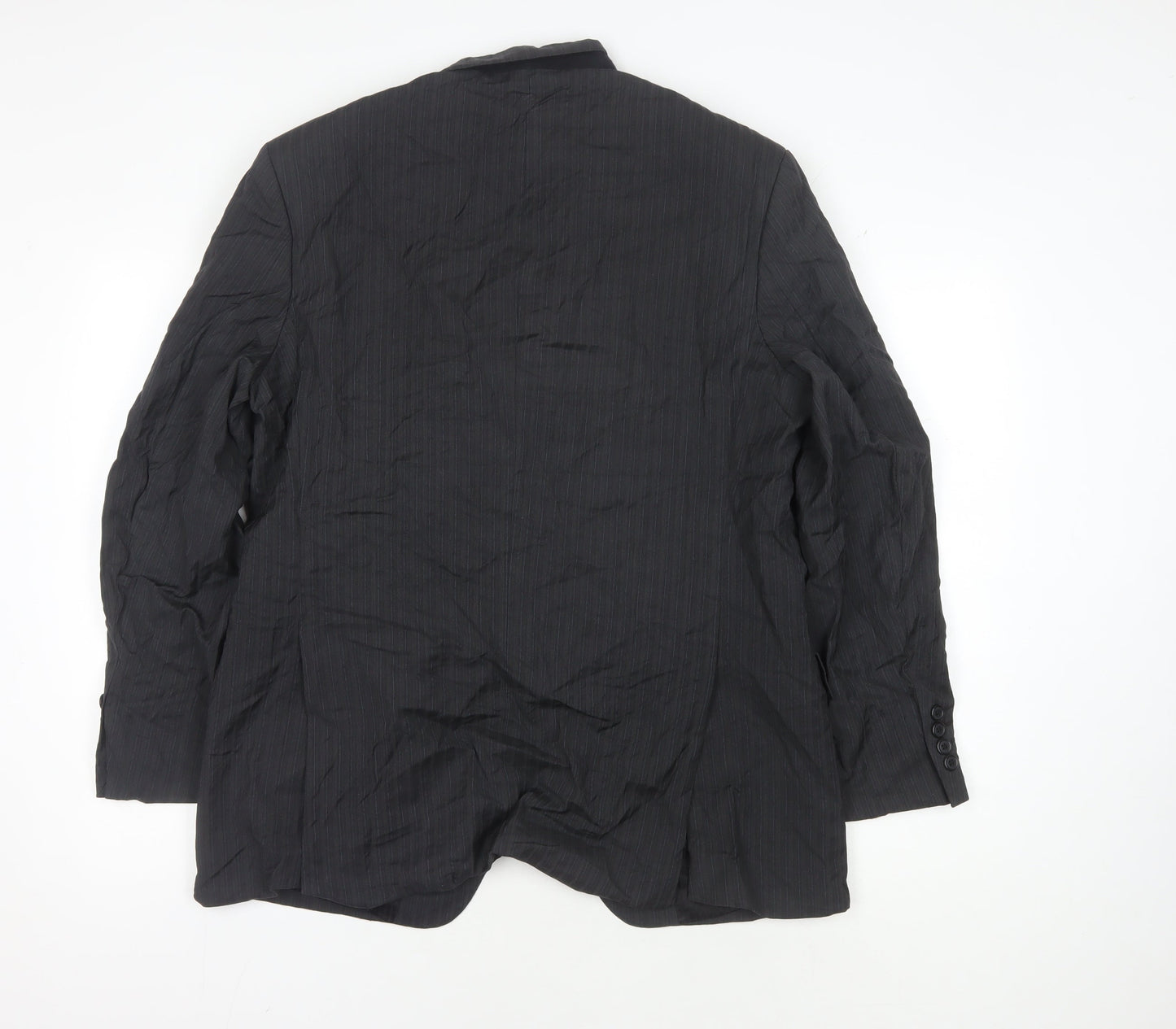 Cerruti Men's Black Short Blazer 40S Striped