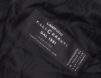 Cerruti Men's Black Short Blazer 40S Striped