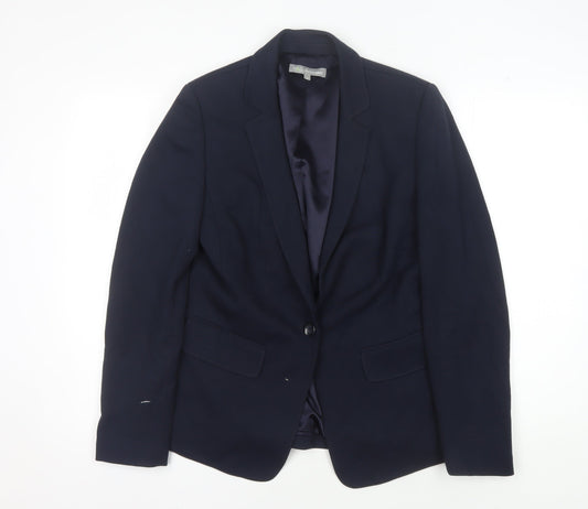 Marks and Spencer Blue Women's Blazer, Size 12, Slim Fit