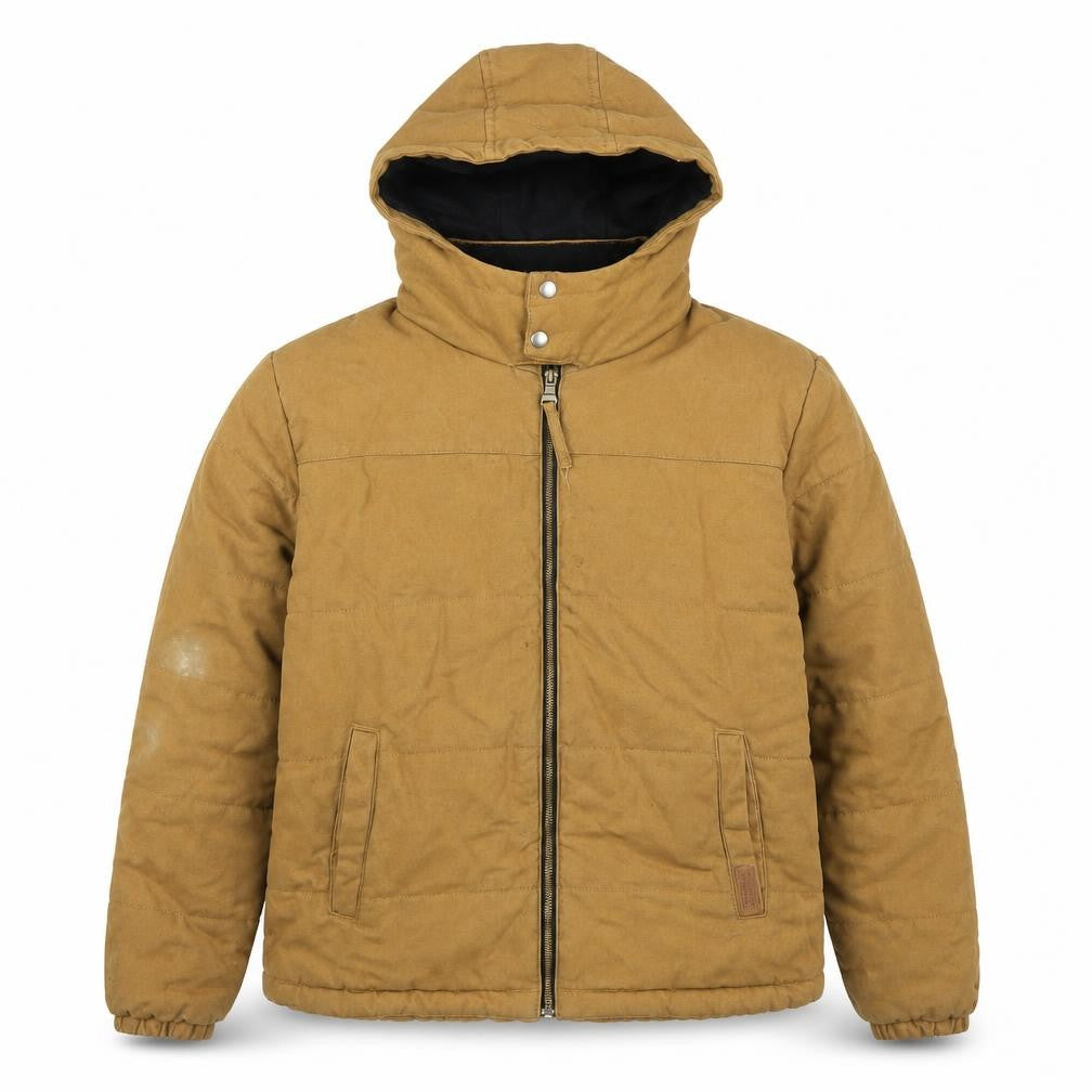Mens UK Size M Bass Creek Brown Puffer Jacket