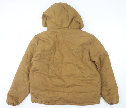 Mens UK Size M Bass Creek Brown Puffer Jacket